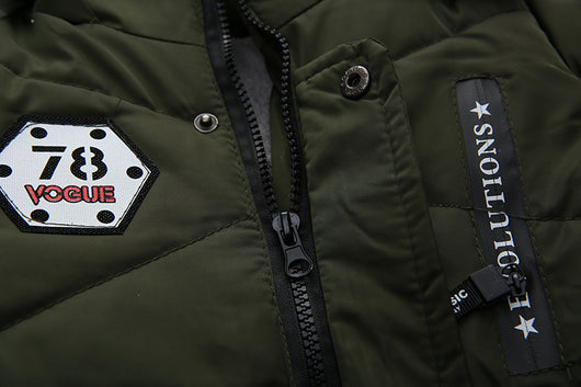 Chaqueta Acolchada con Capucha y Estampado para Niños - Image 7