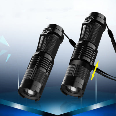 Linterna LED Púrpura de Alto Rendimiento con Zoom