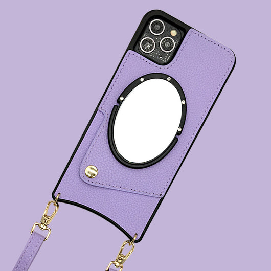 Funda Diagonal para Celular con Bolsillos de Tarjeta y Correa - Image 7