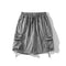 Loose Corduroy Shorts with Large Pockets - Casual Workwear Style