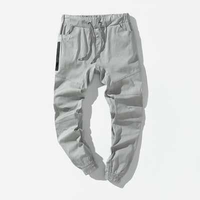 Pantalones de trabajo multibolsillo color sólido para hombre - Image 7