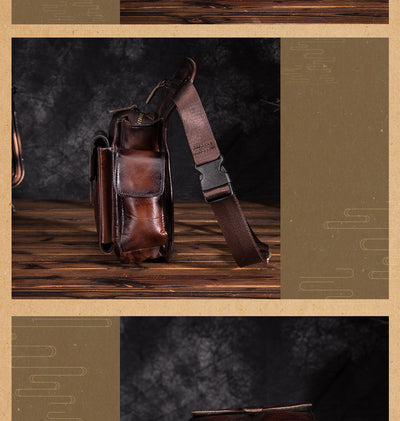 Riñonera Multifuncional de Cuero Genuino Estilo Retro - Image 15
