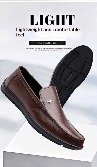 Zapatos Casuales de Cuero Transpirable para Hombre con Suela Suave - Image 15