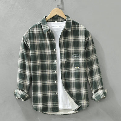 Camisa Cuadriculada Suelta y Cómoda para Hombre - Image 2