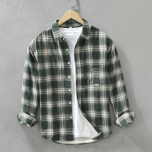 Camisa Cuadriculada Suelta y Cómoda para Hombre - Image 2