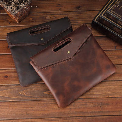 Maletín de Cuero Genuino para Hombre Estilo Vintage Ejecutivo - Image 8