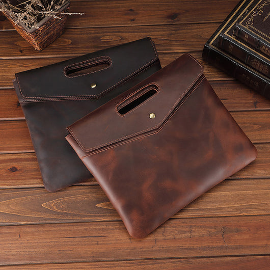 Maletín de Cuero Genuino para Hombre Estilo Vintage Ejecutivo - Image 8
