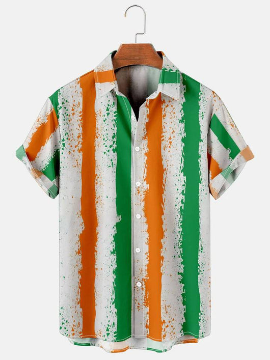 Camisa Casual Hombre Estampado Música y Batería - Image 5