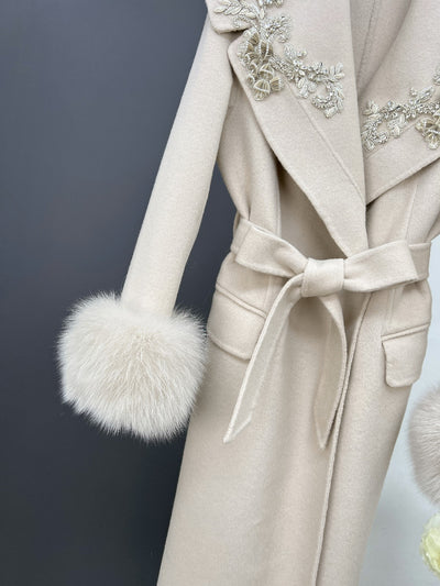 Abrigo Reversible de Lana y Cachemira para Invierno - Largo Elegante para Mujer - Image 19