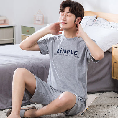 Pijama Corto de Algodón Tejido para Hombre - Cómodo y Versátil - Image 17