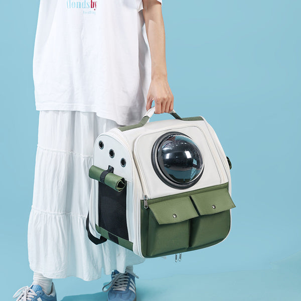 Mochila Transportadora Espacial para Gatos - Gran Capacidad Portátil