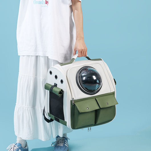 Mochila Transportadora Espacial para Gatos - Gran Capacidad Portátil