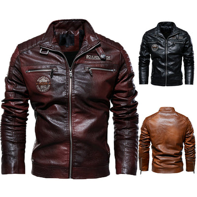 Chaqueta de Cuero Plush Hardman para Motociclista - Image 15