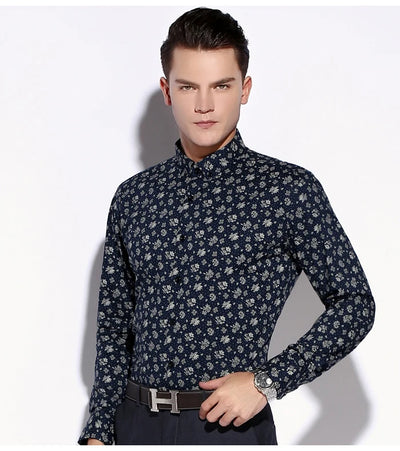 Camisa Casual Slim Fit con Estampado Moderno para Hombre - Image 11