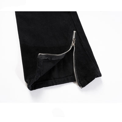 Pantalones Rectos Unisex de Pierna Ancha con Detalles Decorativos - Image 13