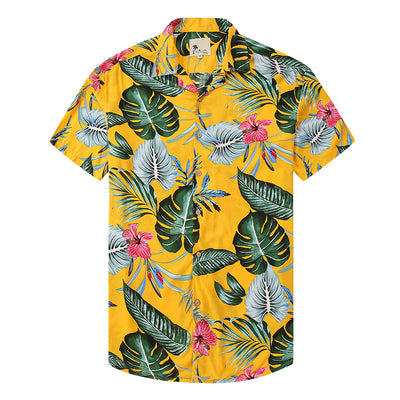 Camisa Hawaiana Estampada con Solapa para Hombre - Image 8