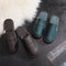 Pantuflas de Cuero Baotou Premium para Mujer - Comodidad Silenciosa Primavera/Otoño
