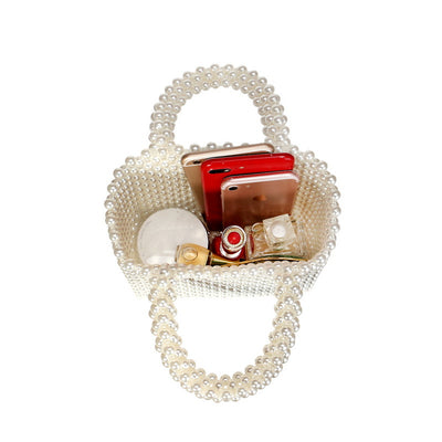 Bolso de Mano Elegante con Perlas - Estilo Europeo Multiuso - Image 5