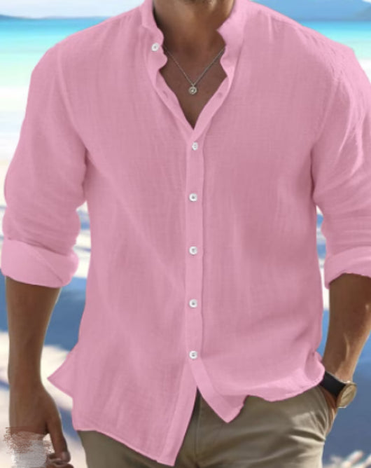 Camisa de Lino para Hombre - Diseño Fresco para Playa y Verano - Image 7