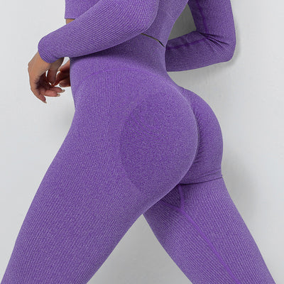 Leggins Yoga Sin Costuras Transpirables de Tejido Europeo y Americano - Image 10