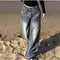 Jeans Vintage de Cintura Alta para Mujer
