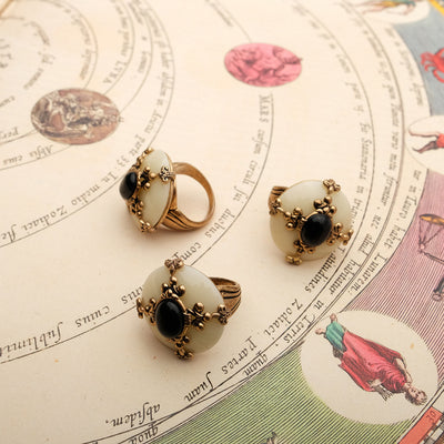 Anillo Vintage de Ágata Natural con Abeja para Hombre y Mujer - Image 32