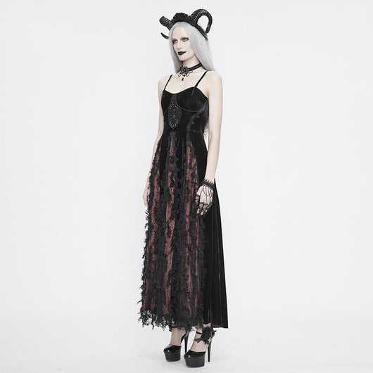 Vestido Gótico Vintage con Tirante Único para Mujer - Image 11