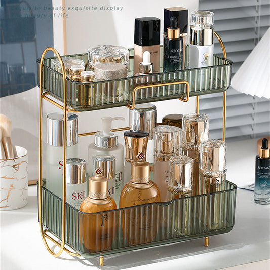 Organizador de Cosméticos y Accesorios de Baño con Estantes Dobles - Image 2