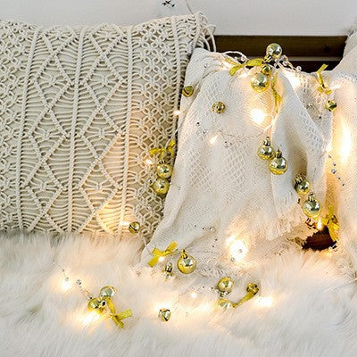 Cadena de Luces LED con Campanas Navideñas - Decoración Navideña Interior - Image 11