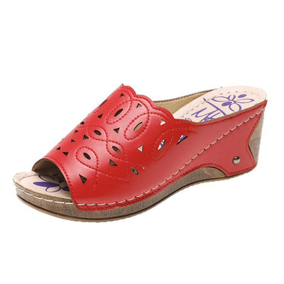 Sandalia Cuña Slip-On con Punta Abierta para Mujer - Image 7