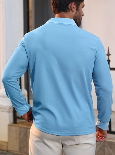 Camisa Casual Americana de Solapa para Hombre - Manga Larga - Image 18