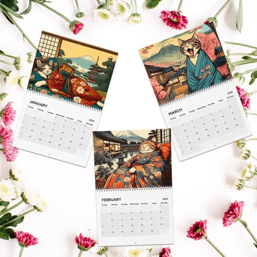 Calendario de Pared 2025 Gatos de Edo - Diseño Artístico para Amantes de Felinos - Image 3