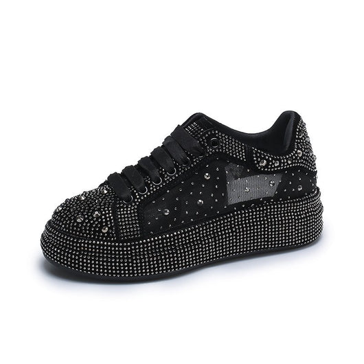 Zapatillas Blancas de Suela Gruesa y Brillantes - Image 8