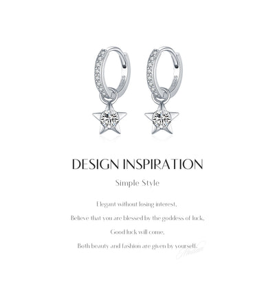 Aretes de Plata S925 con Diamantes Brillantes Estilo Urbano Versátil - Image 10