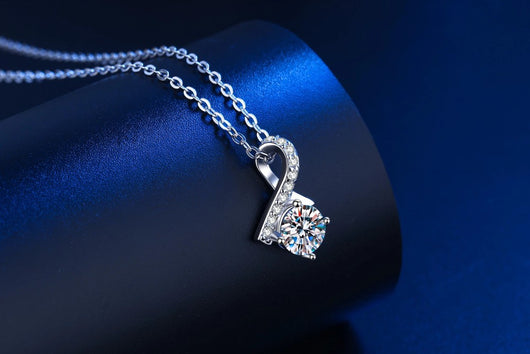 Collar de Plata S925 con Baño de Oro Blanco y Piedras de Moissanita - Image 9