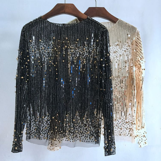Blusa Elegante con Lentejuelas para Mujer - Image 2