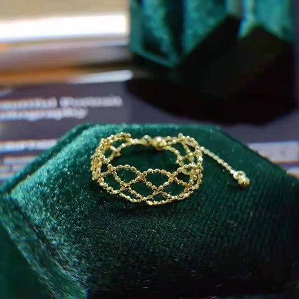 Anillo de Encaje en Oro 18K para Mujer