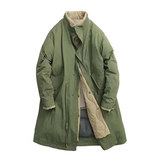 Abrigo Acolchado Desmontable de Cuello Alto para Hombre - Image 4