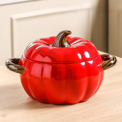 Sopera de Cerámica Decorativa Calabaza con Tapa - Image 8