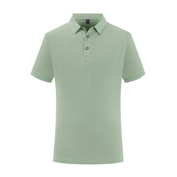 Polo de Manga Corta Color Sólido con Solapa