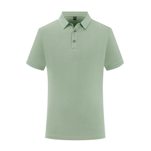Polo de Manga Corta Color Sólido con Solapa