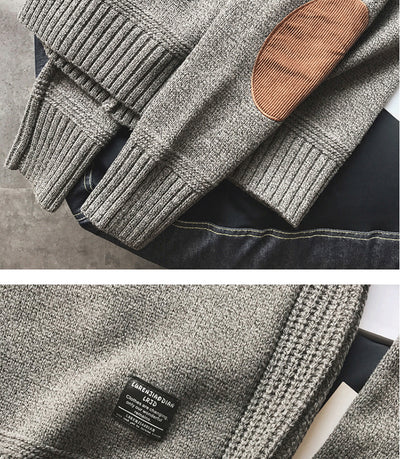 Suéter Retro Japonés de Color Sólido Estilo Coreano para Hombre - Image 15