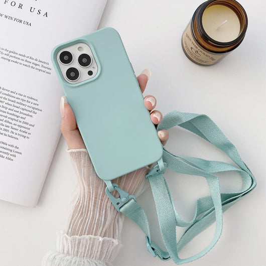 Funda Crossbody con Cordón de Silicona Líquida para Celular - Image 11