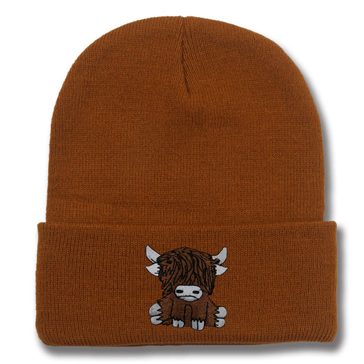 Gorro de Lana Tejido con Diseño de Yak Peludo - Abrigo Otoño e Invierno - Image 26