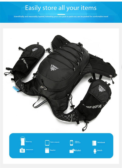 Mochila de Hidratación AZELA con Malla Transpirable para Trail Running y Senderismo - Image 21