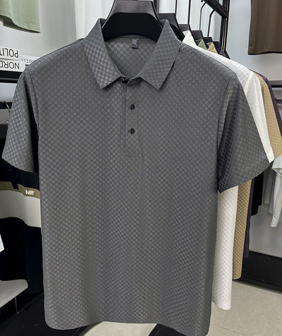 Playera Polo Hombre Jacquard Cuadros Transpirable Verano - Image 29
