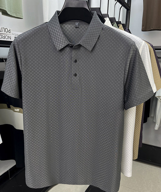 Playera Polo Hombre Jacquard Cuadros Transpirable Verano - Image 29