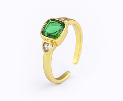 Anillo de Corazón con Diamantes Micro Pavé para Mujer - Image 14
