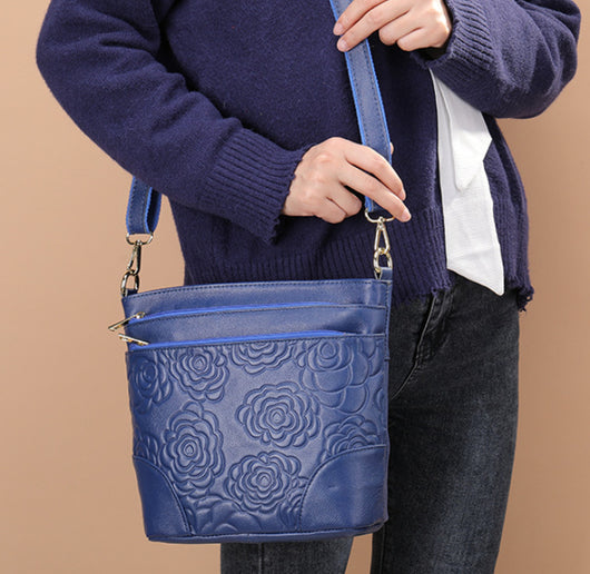 Bolso de Cuero Genuino para Mujer - Cartera Casual Tipo Mensajero - Image 20