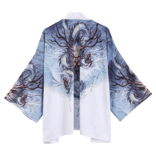 Cardigan Estilo Kimono Japonés con Mangas Tres Cuartos - Image 17